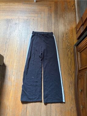 Goldie Black Sweatpants with Grey Side Stripes
